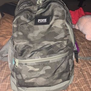 PINK camo backpack